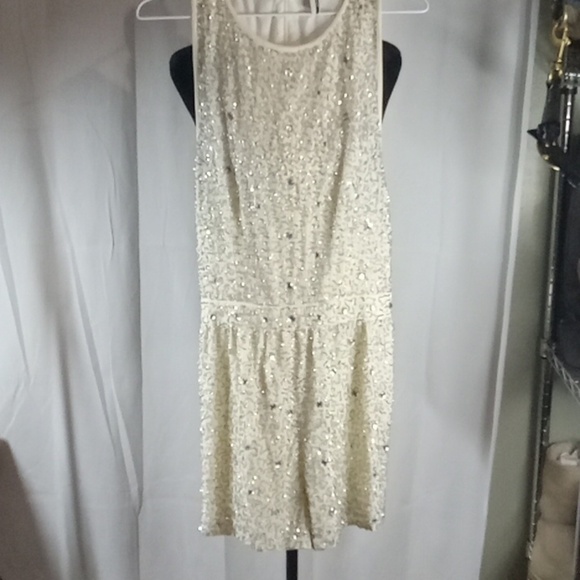 Topshop white beaded rompers size 12 - Picture 1 of 10